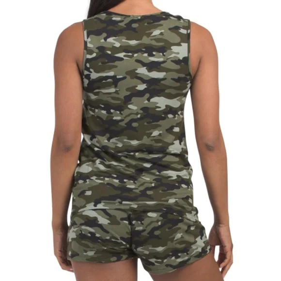 New Tart Camouflage Tank & Shorts Pajamas Set - Picture 2 of 13